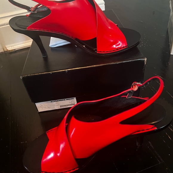 Bright Red Alexander Wang Sandals - Picture 7 of 7